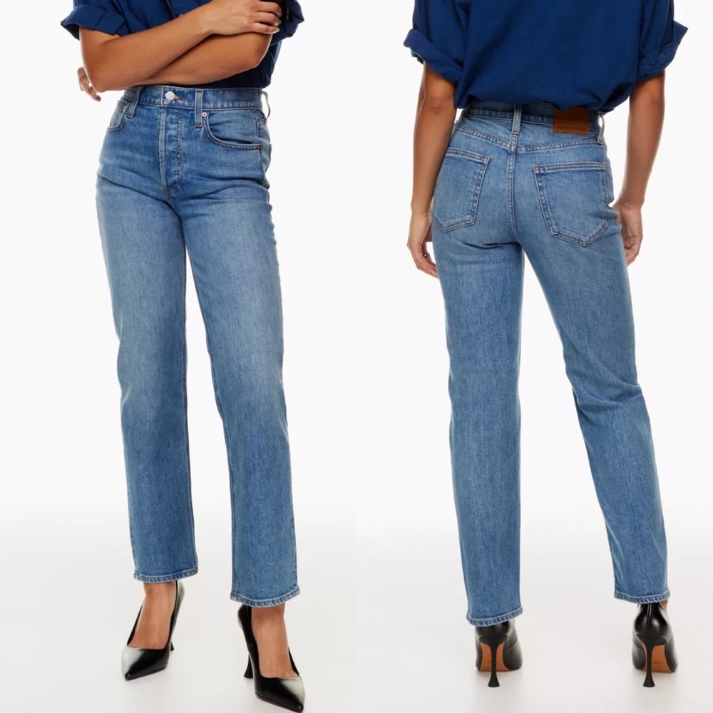 Aritzia Denim Forum The Arlo High Rise Straight 28L